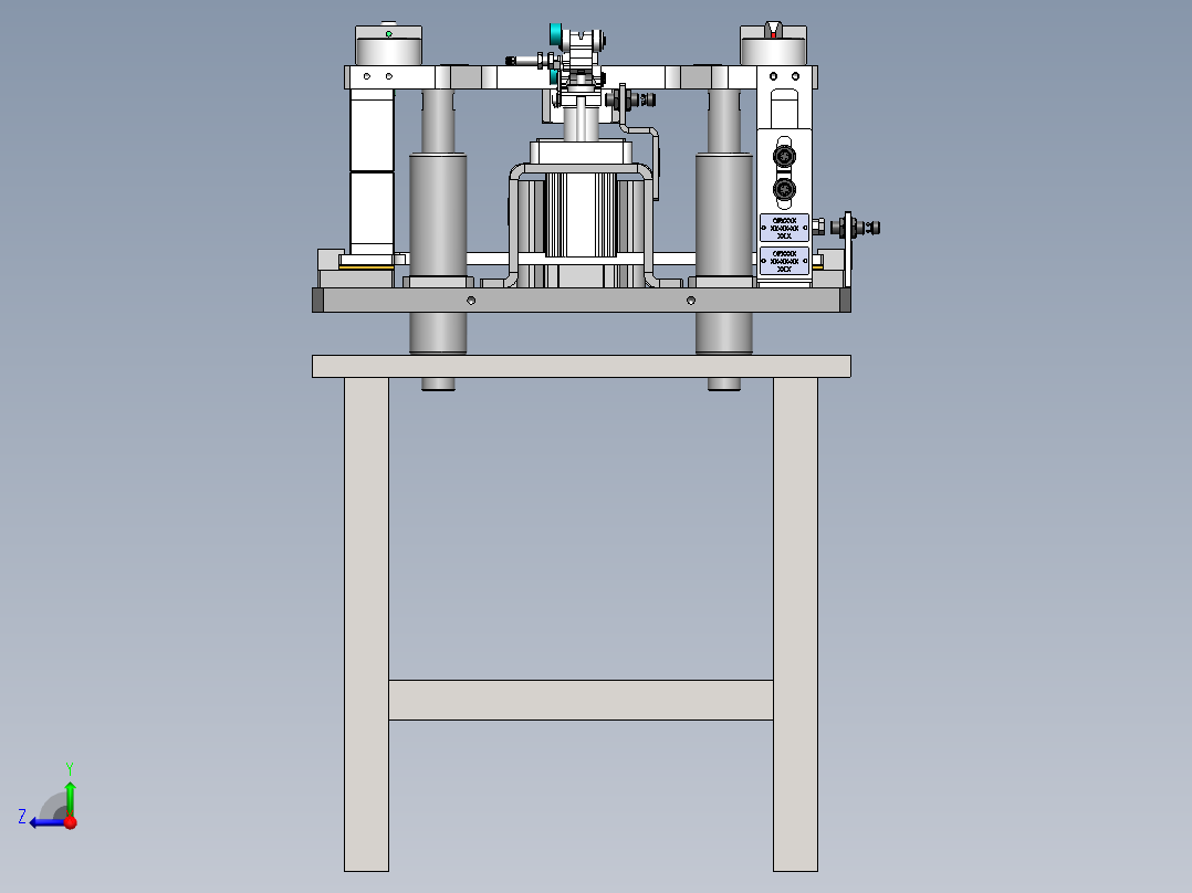 汽车钣金夹具sw18右视图