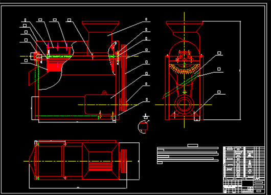 玉米脱粒机套图