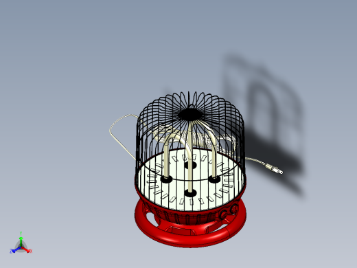 家用取暖器正等轴测缩略图