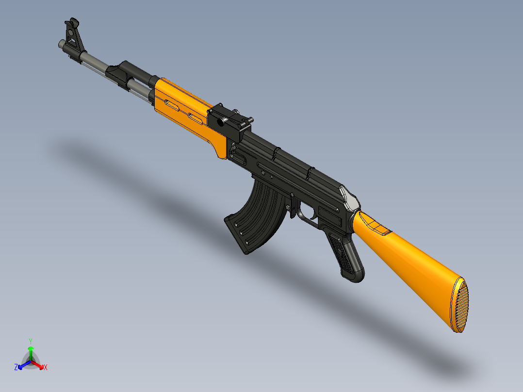 AK模型正等轴测图