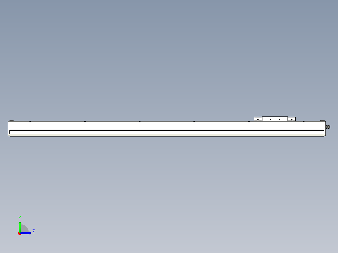 Toyo东佑达直线模组-ECH17-1300-M-400W左视图
