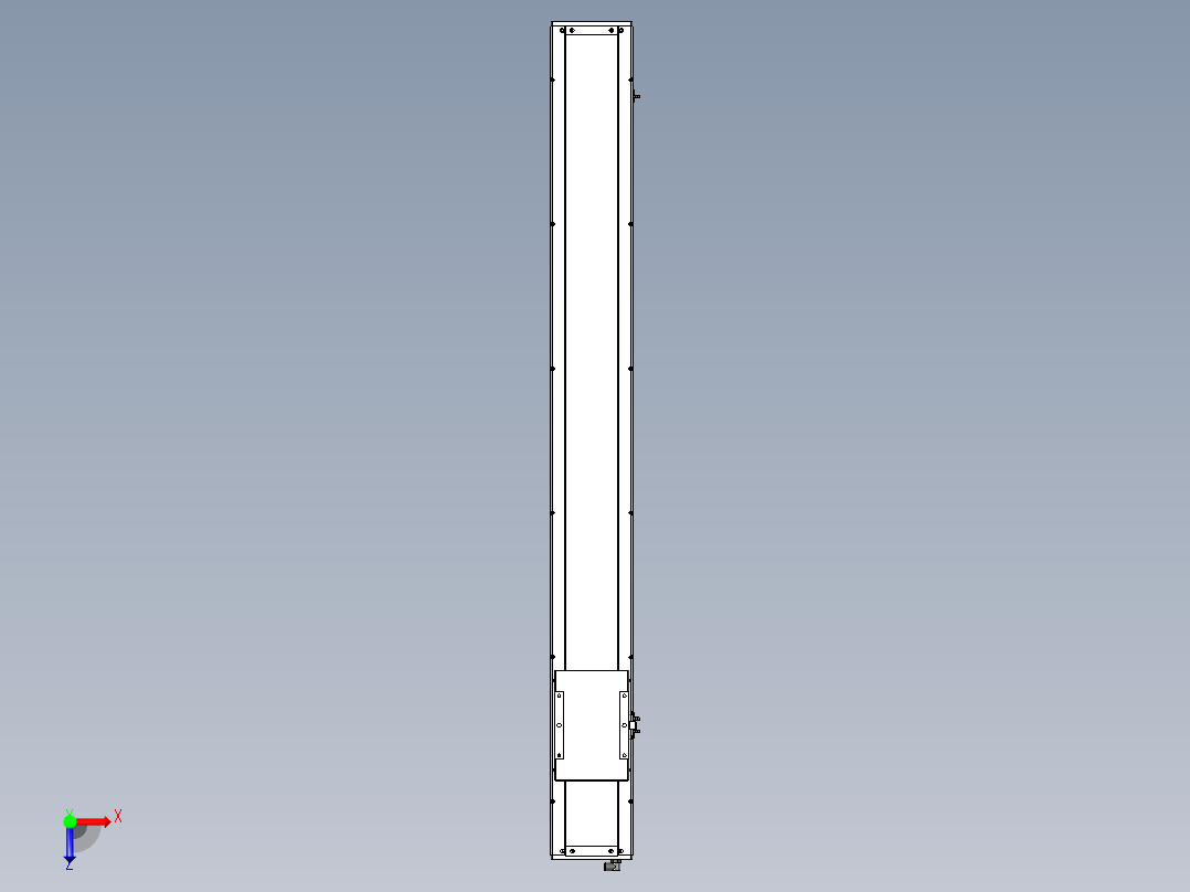 Toyo东佑达直线模组-ECH17-1300-M-400W俯视图