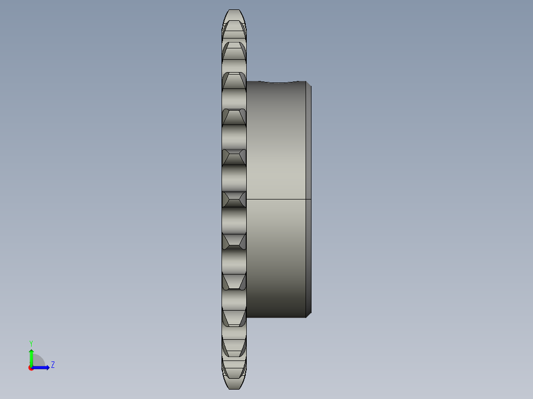 链条链轮左视图