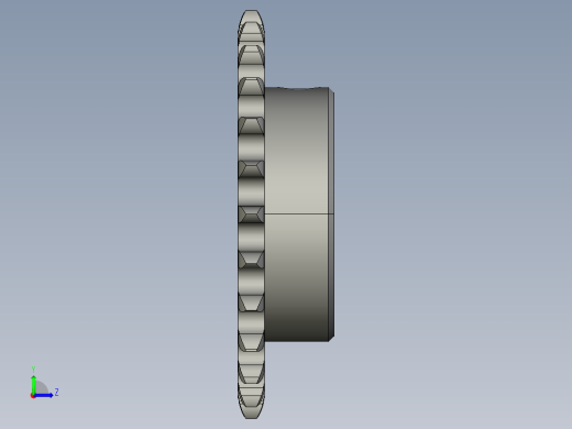 链条链轮左视缩略图