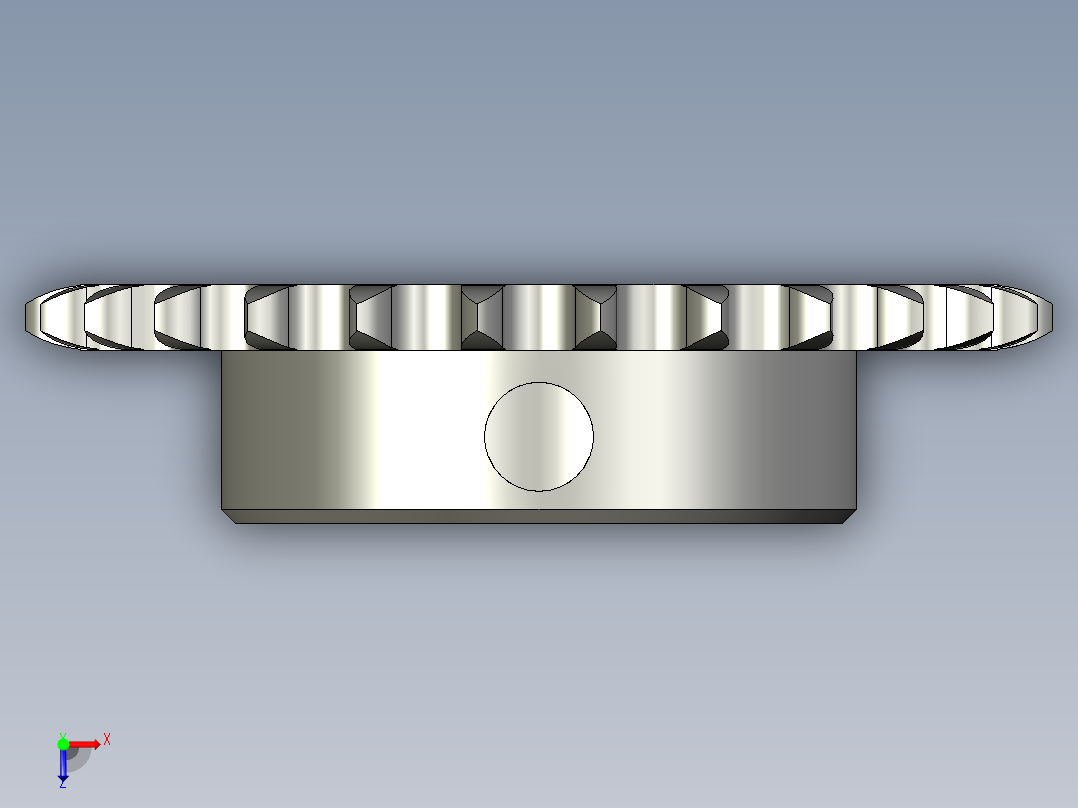 链条链轮俯视图