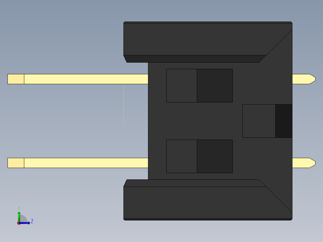 FDC-14 ( DS1018-2.54-14S )左视图
