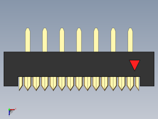 FDC-14 ( DS1018-2.54-14S )俯视缩略图