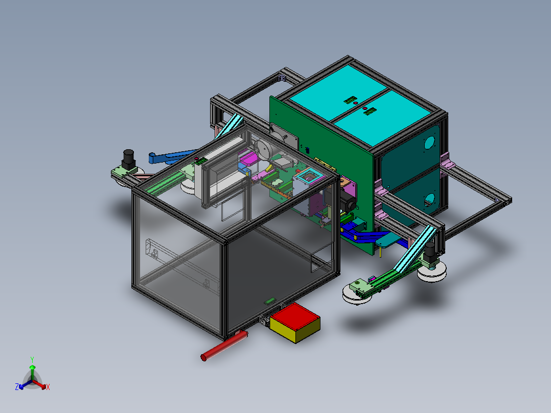 凸轮压入裁切机正等轴测图