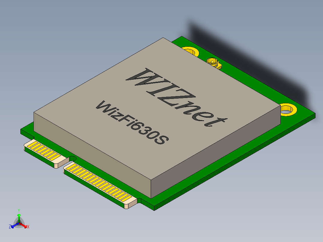 无线模块WizFi630S主视图