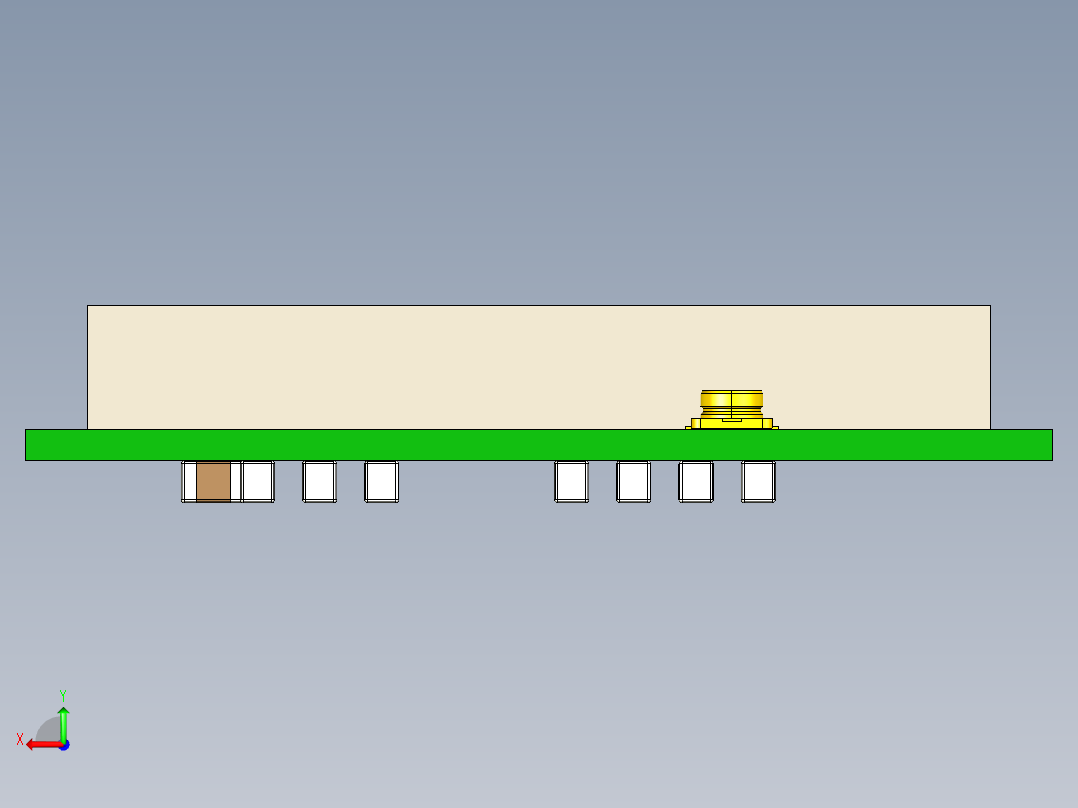 无线模块WizFi630S后视图