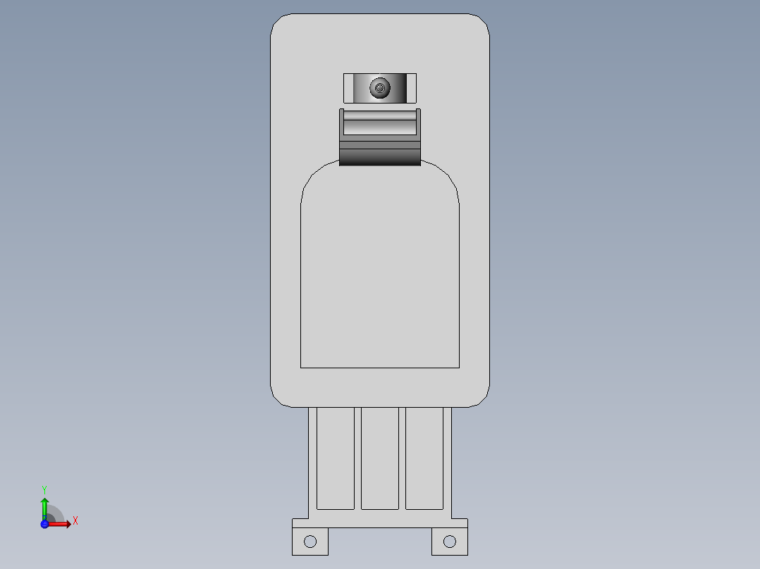 智能楼宇用可视化对讲设备前视图