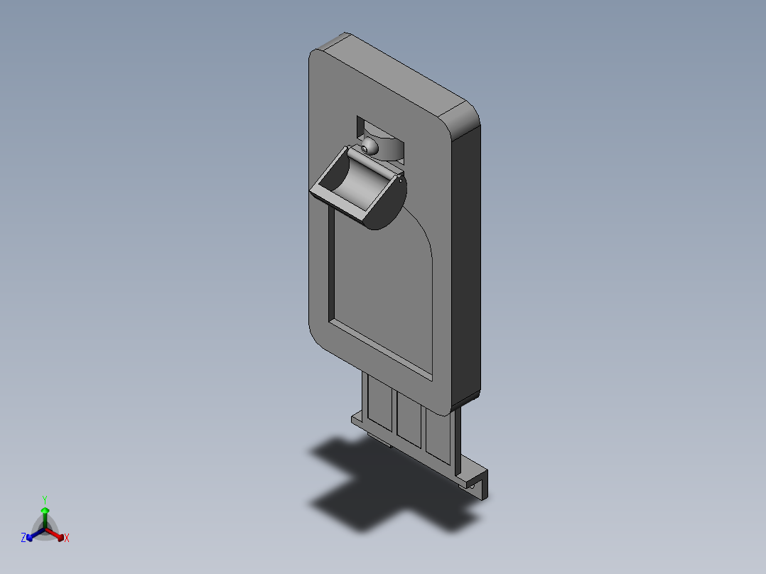 智能楼宇用可视化对讲设备正等轴测图