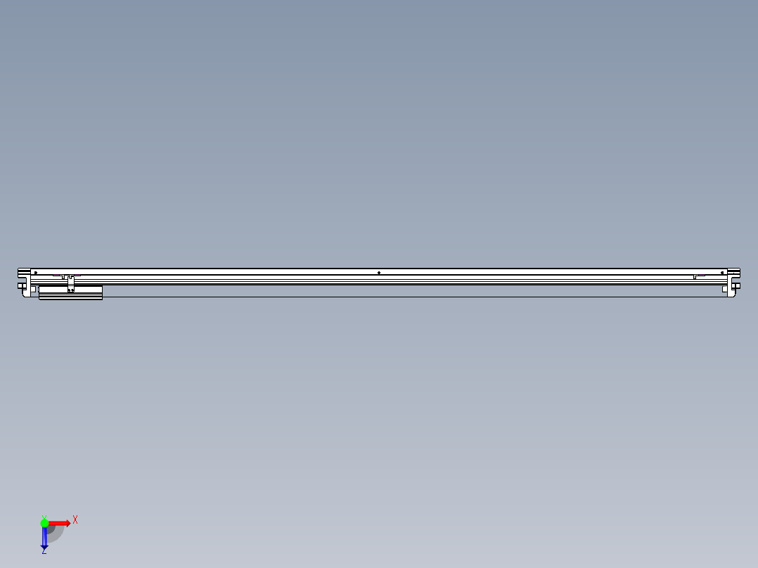 威洛博VL系列3d模型模组VL17E2Y-S1750俯视图