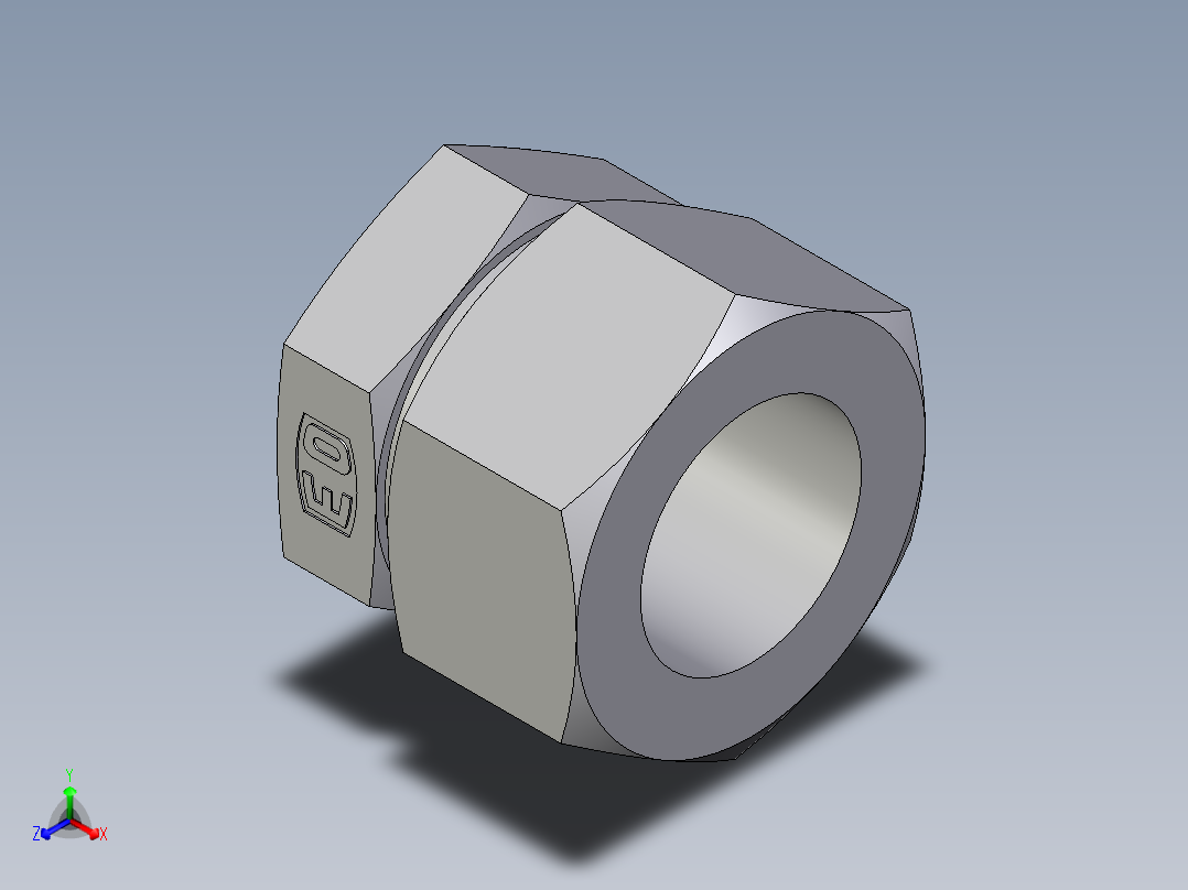卡套式工业通用硬管接头EO_Blanking_plug_for_tube_ends_ROV38S71主视图