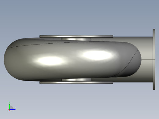 混流式水轮机左视缩略图