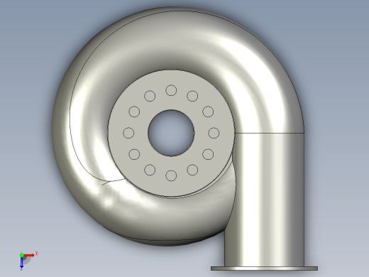 混流式水轮机俯视缩略图
