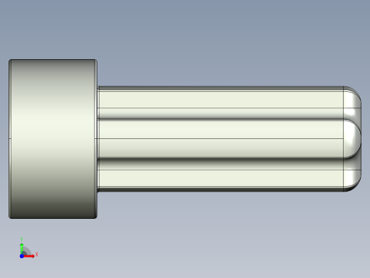 气缸电机-2853 Old Grey Technic Engine Crankshaft前视缩略图