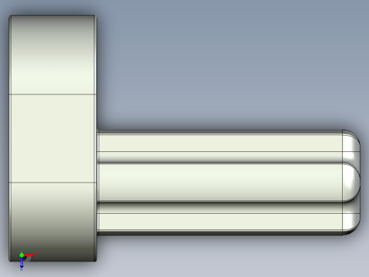 气缸电机-2853 Old Grey Technic Engine Crankshaft俯视缩略图