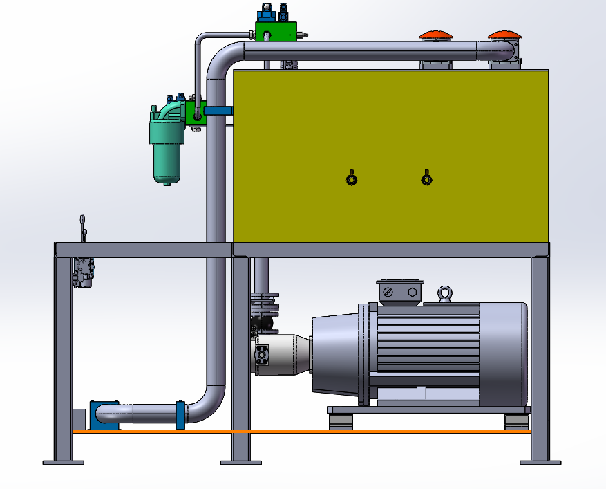 双电机上下结构式液压站
