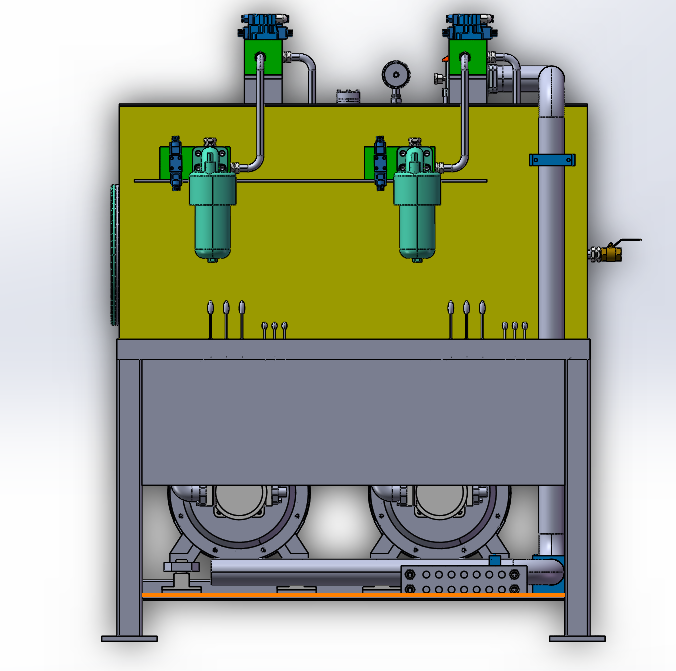 双电机上下结构式液压站