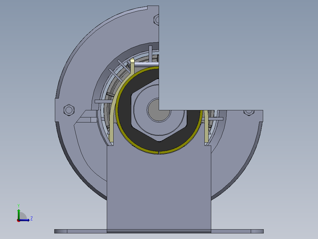 变频空调电机左视图