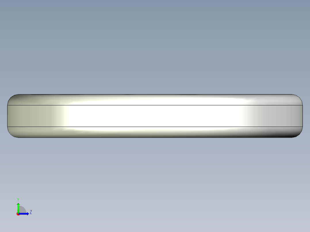 紧固件-STEP 0.3750 Split Washer左视图