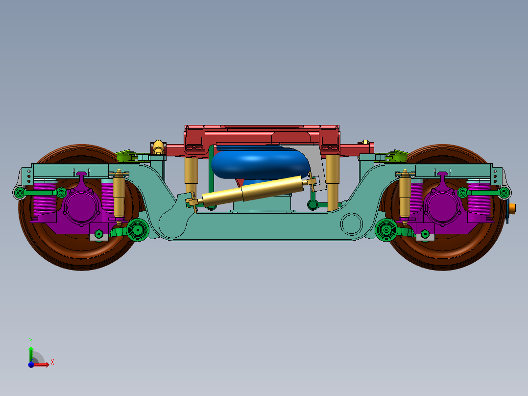 CRH5转向架建模=923702=1600前视图