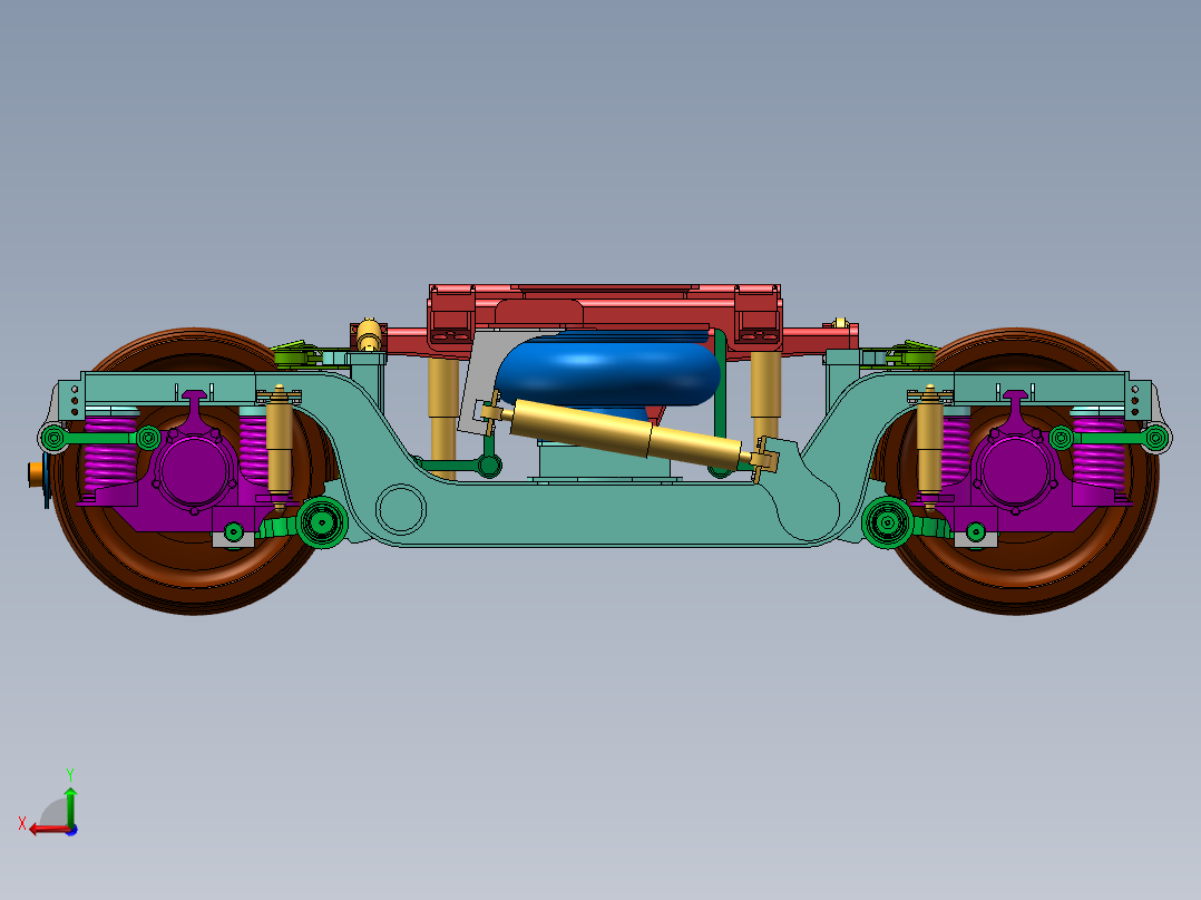 CRH5转向架建模=923702=1600后视图