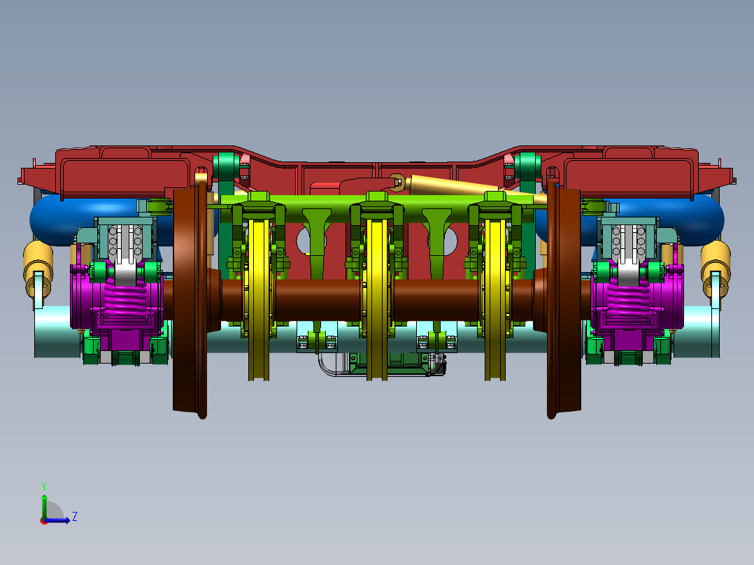 CRH5转向架建模=923702=1600左视图