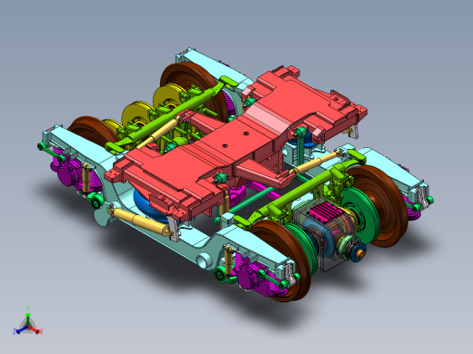 CRH5转向架建模=923702=1600正等轴测缩略图