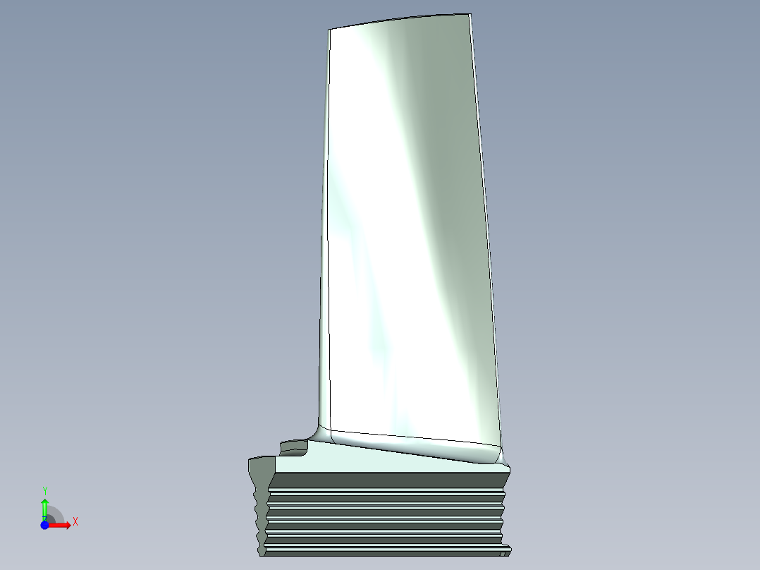涡轮 叶片 涡扇 (36)前视图