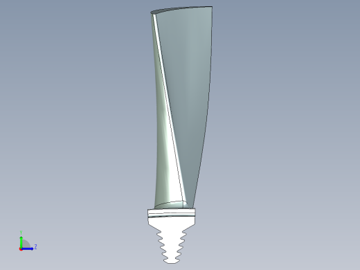 涡轮 叶片 涡扇 (36)左视缩略图