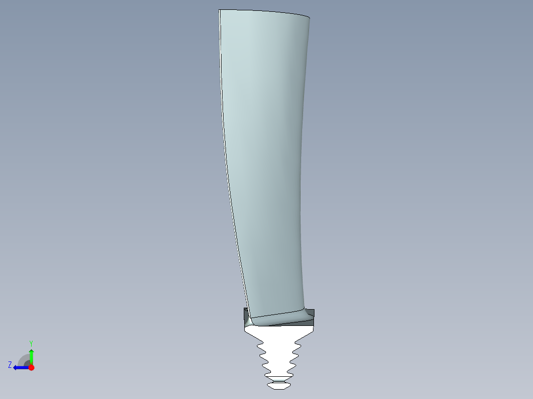 涡轮 叶片 涡扇 (36)右视图