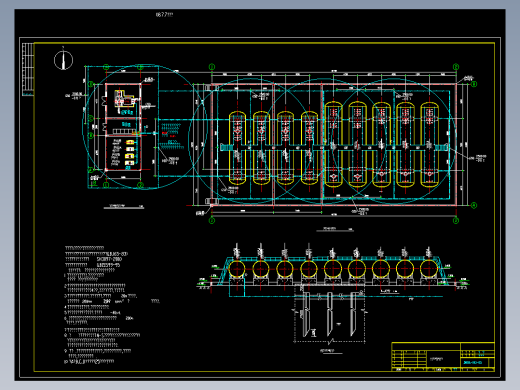 某工业厂区内顶层罐区避雷接地设计图
