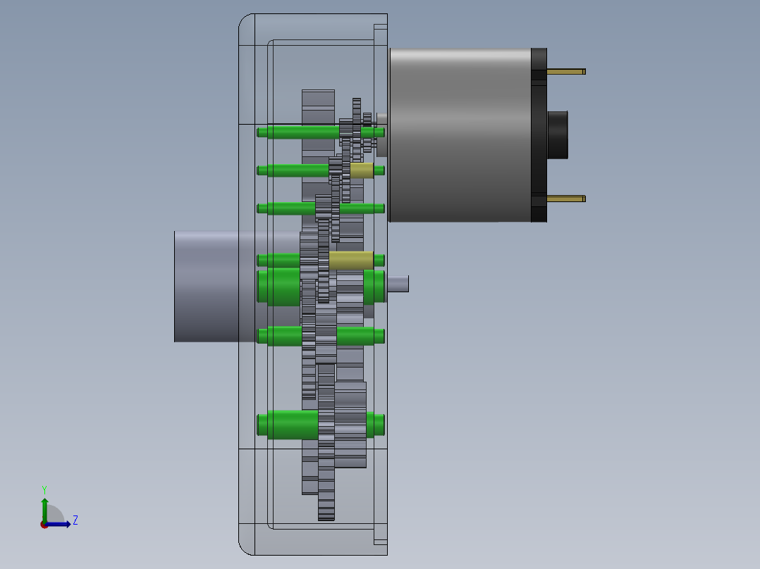 DN150蝶阀驱动器20221226左视图