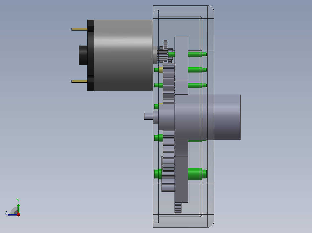 DN150蝶阀驱动器20221226右视图