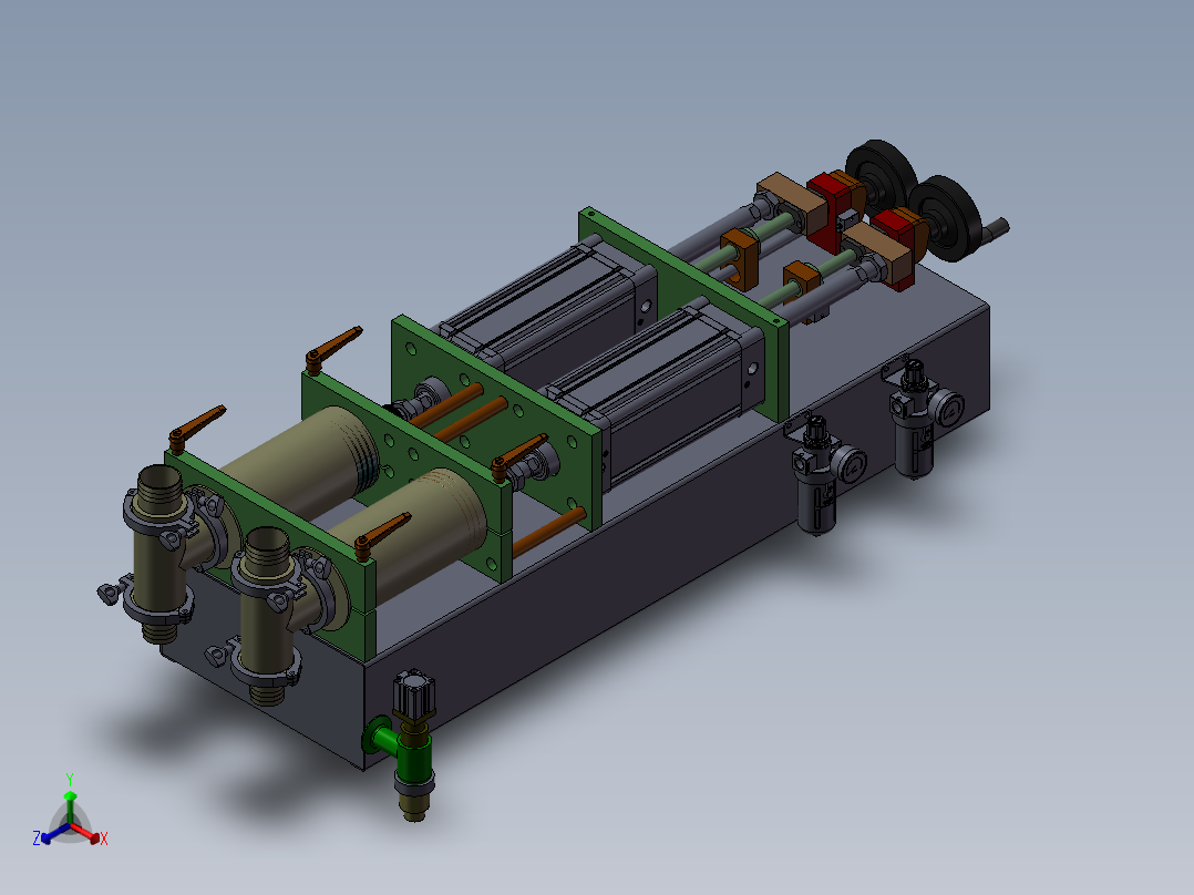 全自动扫描仪正等轴测图