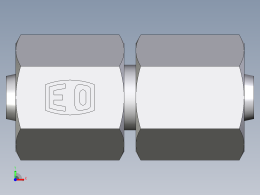 卡套式工业通用硬管接头EO_Swivel_union_GZ06LCF前视缩略图