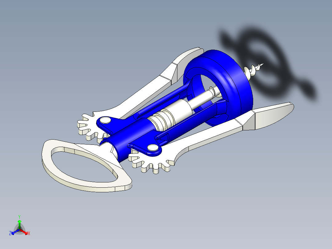 螺旋开瓶器13主视图