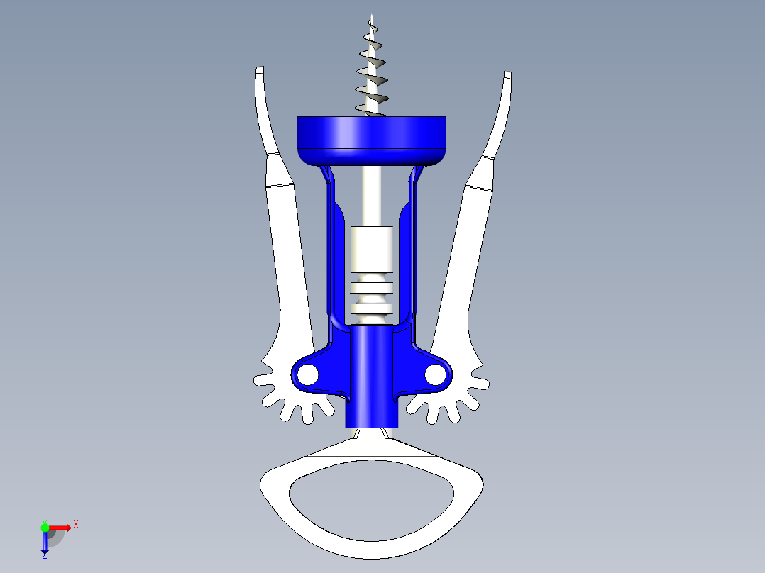 螺旋开瓶器13俯视图