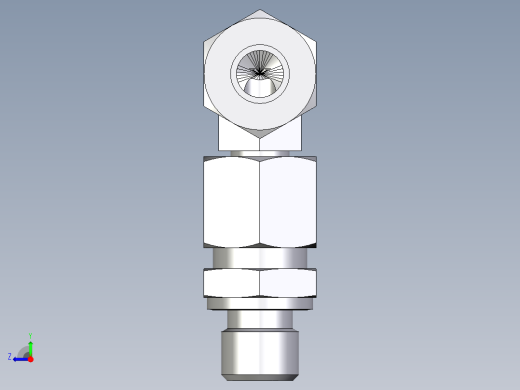卡套式工业通用硬管接头EO_Assembled_adjustable_standpipe_elbow_EVW10LR71右视缩略图