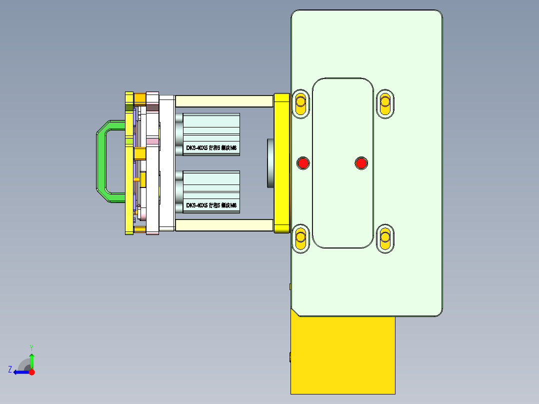 X8-笔记本CNC工装夹具三维模型CNC5-1209右视图