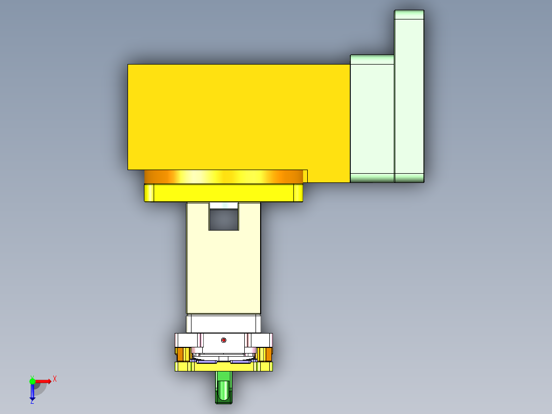 X8-笔记本CNC工装夹具三维模型CNC5-1209俯视图