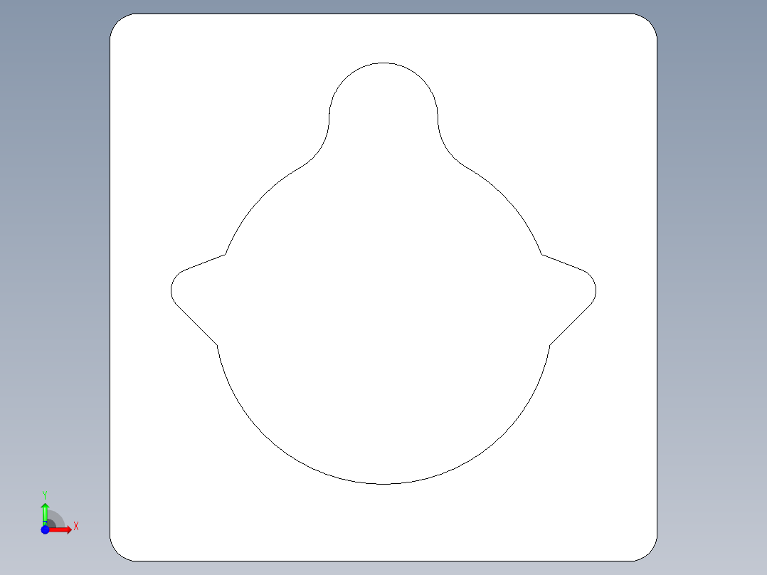 跟随轮廓粗铣UG程序编程刀路前视图