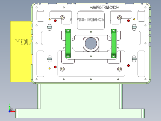 AAPB0-TRIM-笔记本CNC工装夹具三维模型CNC3-0302前视缩略图