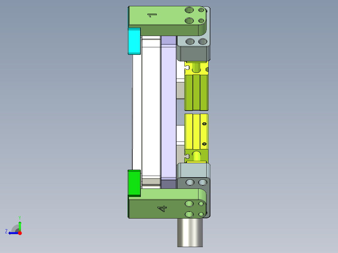UX305-A-笔记本CNC工装夹具三维模型CNC1-0106右视图