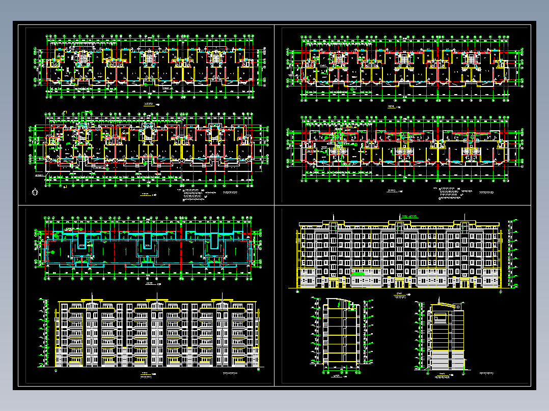 某商住楼建筑平立剖面