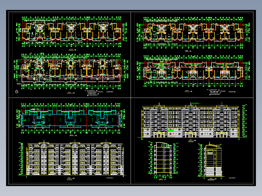 某商住楼建筑平立剖面