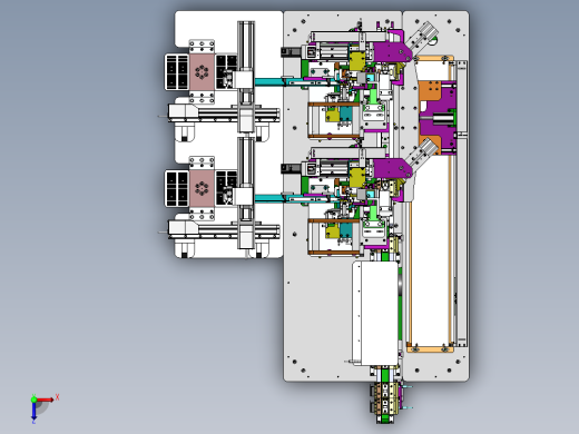 一种电池手工上料贴帽机sw18可编辑俯视缩略图