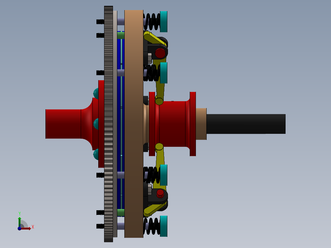 单片式离合器sw20可编辑前视图